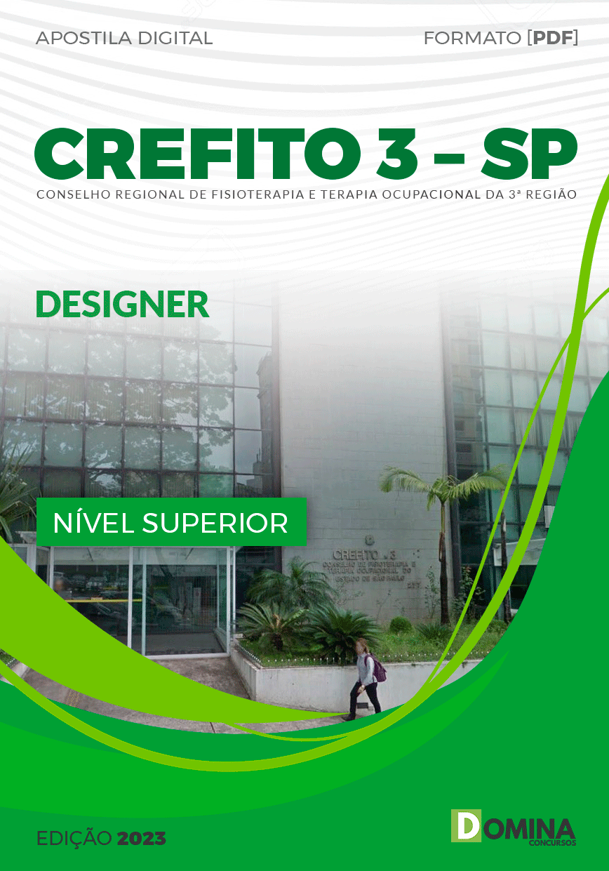 Apostila Concurso CREFITO 3 SP 2023 Designer