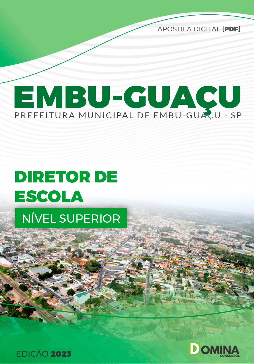 Apostila Pref Embu Guaçu SP 2023 Diretor Escola