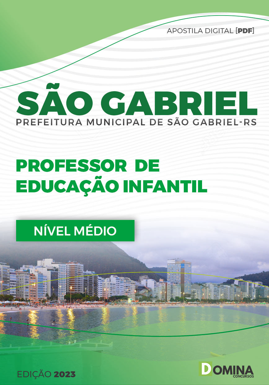 Apostila Pref São Gabriel RS 2023 Professor de Educação Infantil