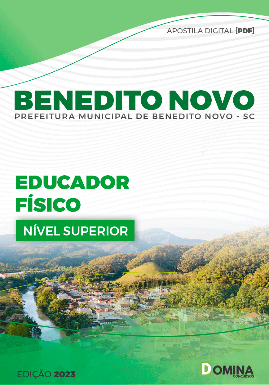 Apostila Pref Benedito Novo SC 2023 Educador Físico