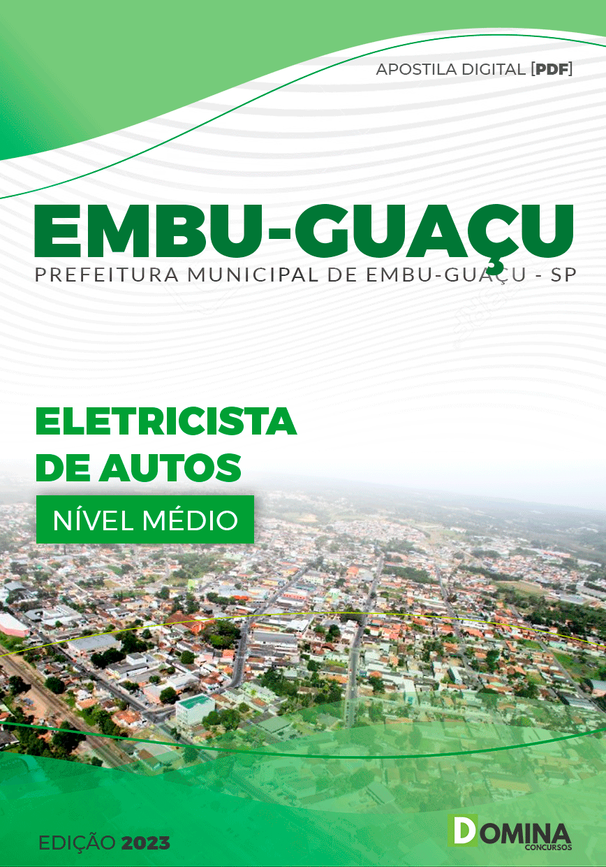 Apostila Concurso Pref Embu Guaçu SP 2023 Eletricista Auto