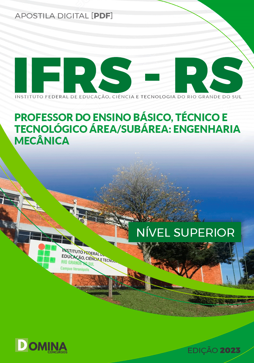 Apostila Concurso IFRS RS 2023 Professor Engenharia Mecânica
