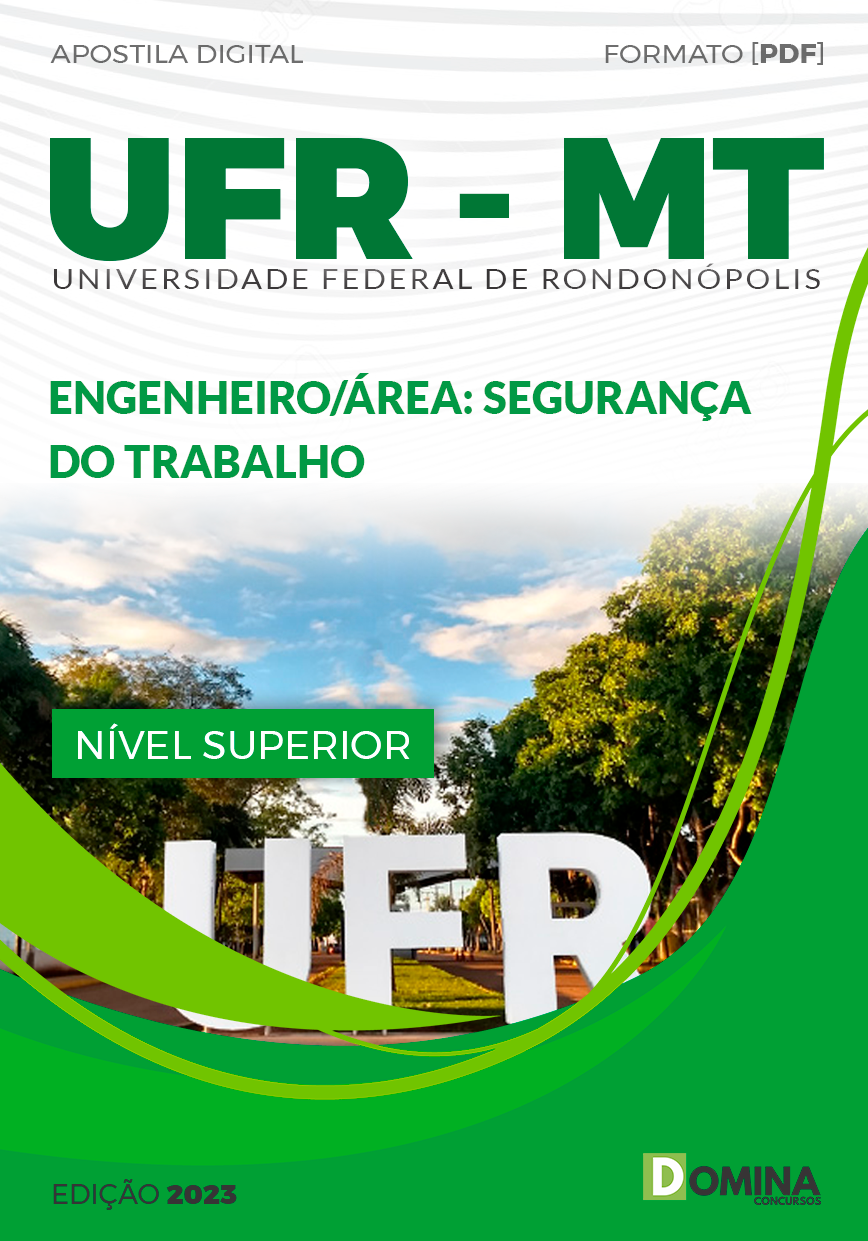 Apostila UFR MT 2023 Engenheiro Segurança do Trabalho