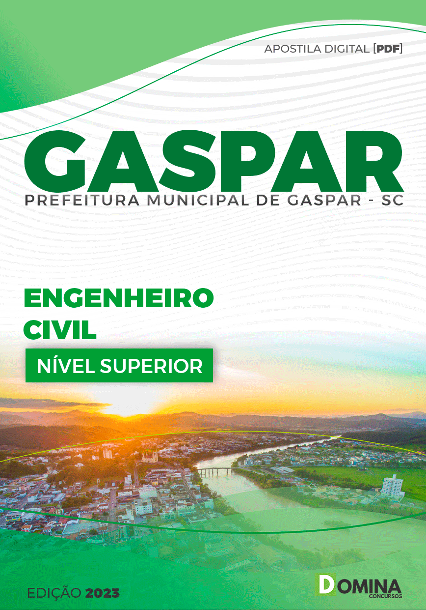 Apostila Pref Gaspar SC 2023 Engenheiro Civil