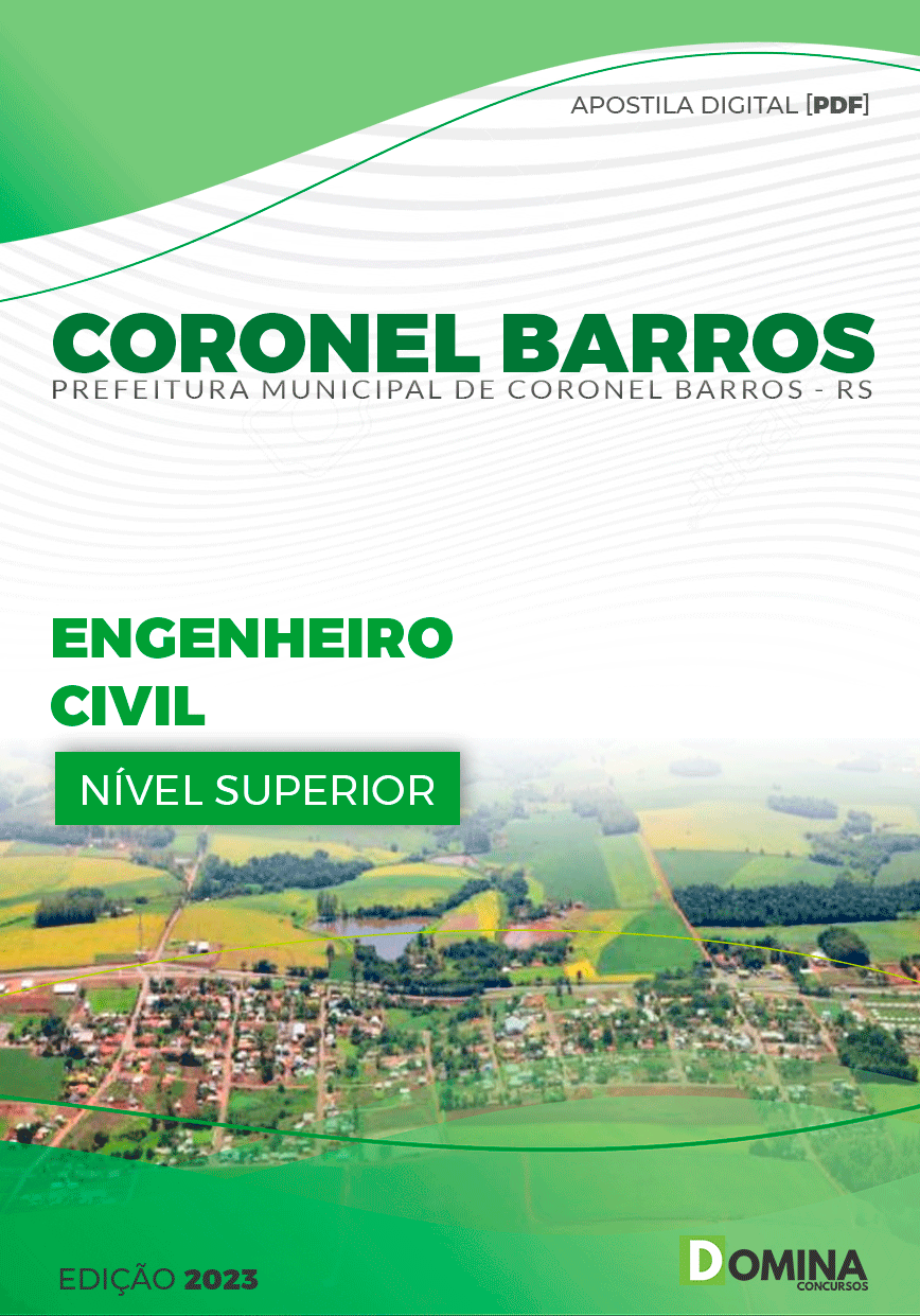 Apostila Pref Coronel Barros RS 2023 Engenheiro Civil