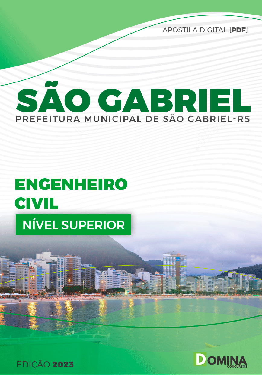 Apostila Pref São Gabriel RS 2023 Engenheiro Civil