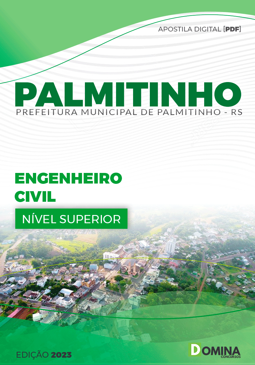 Apostila Concurso Pref Palmitinho RS 2023 Engenheiro Civil