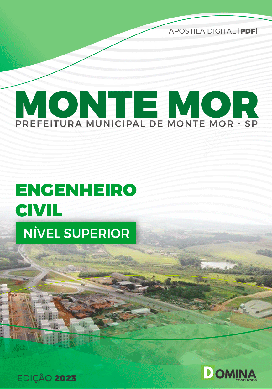 Apostila Pref Monte Mor SP 2023 Engenheiro Civil