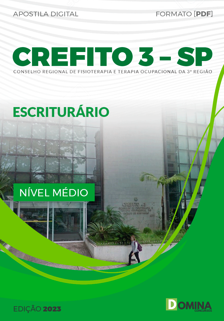 Apostila Concurso CREFITO 3 SP 2023 Escriturário