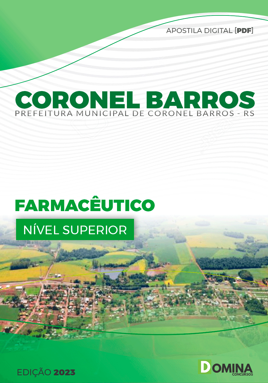 Apostila Pref Coronel Barros RS 2023 Farmacêutico