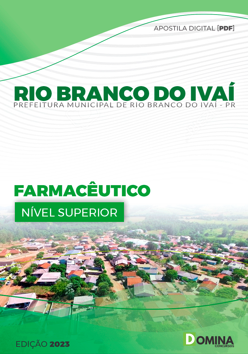 Apostila Pref Rio Branco do Ivaí PR 2023 Farmacêutico