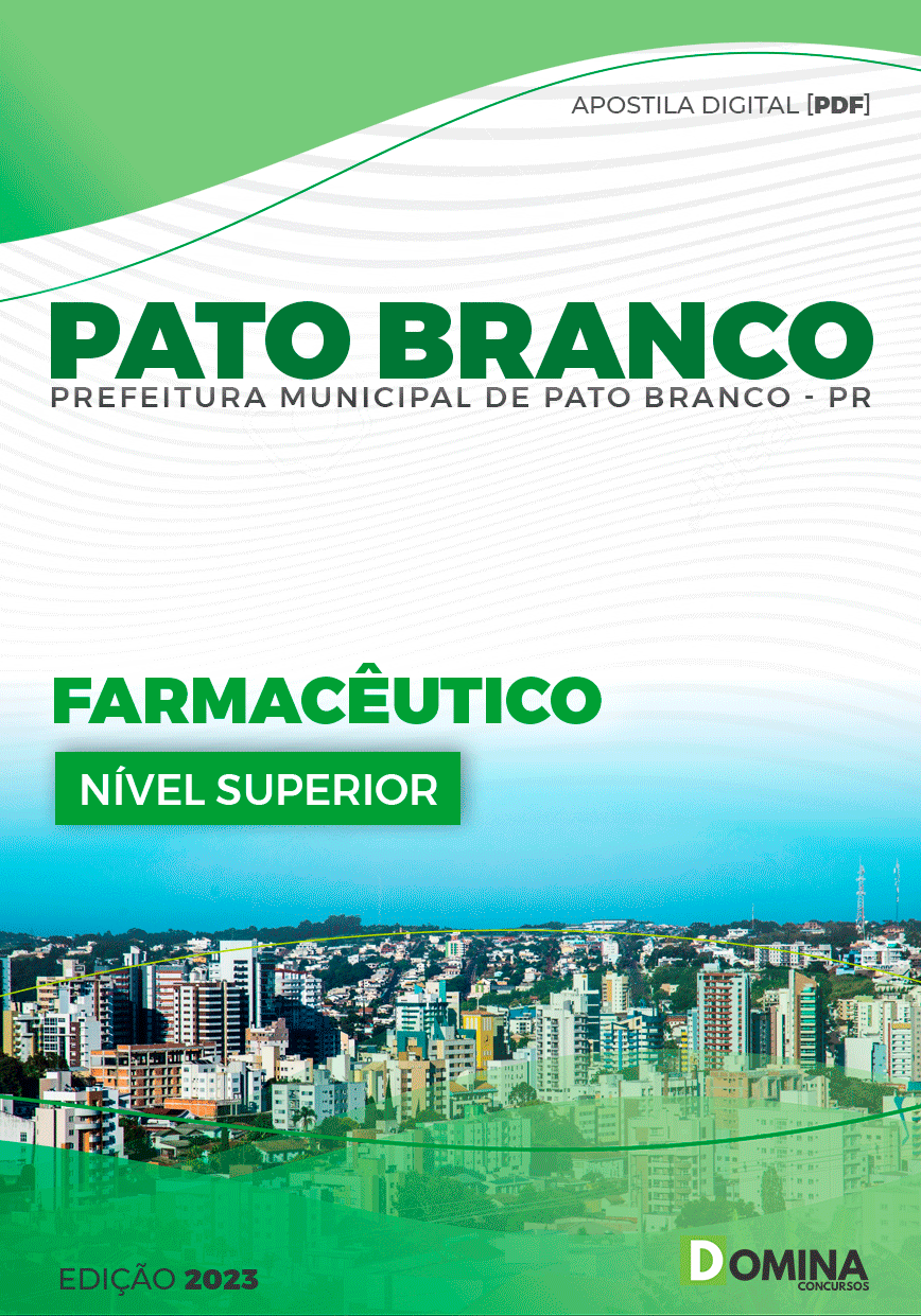 Apostila Concurso Pref Pato Branco PR 2023 Farmacêutico