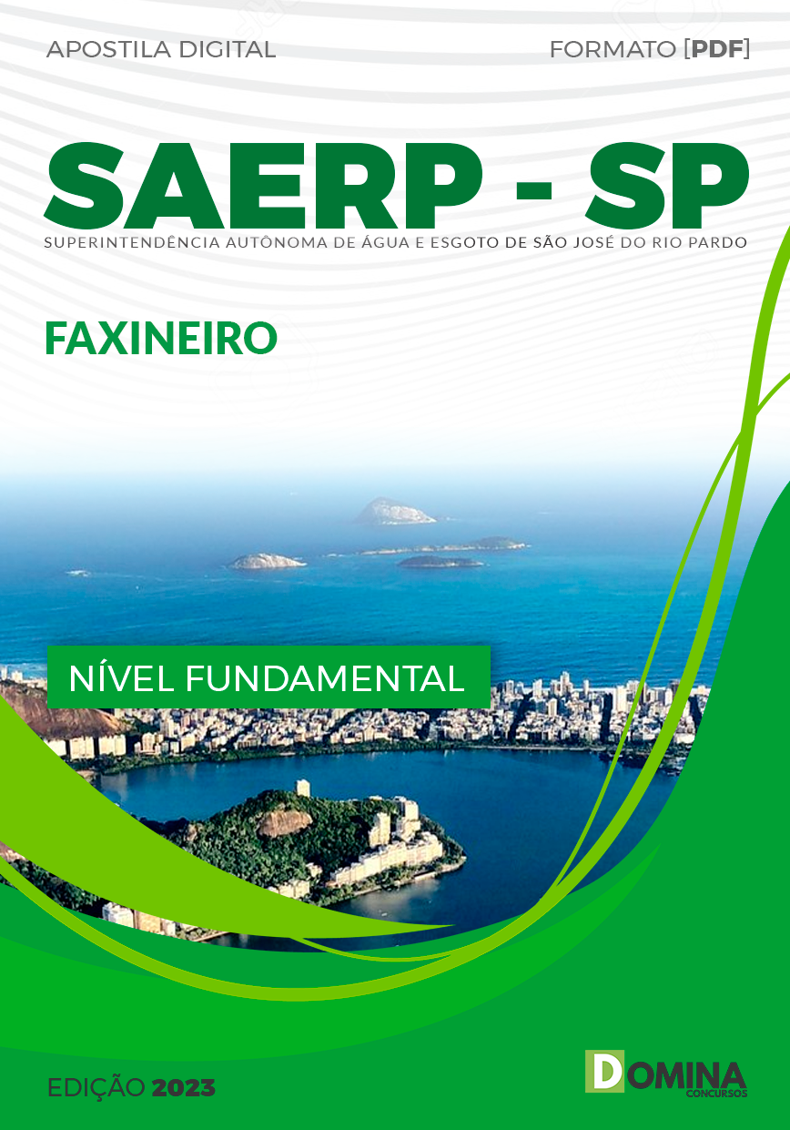 Apostila Concurso SAERP SP 2023 Faxineiro