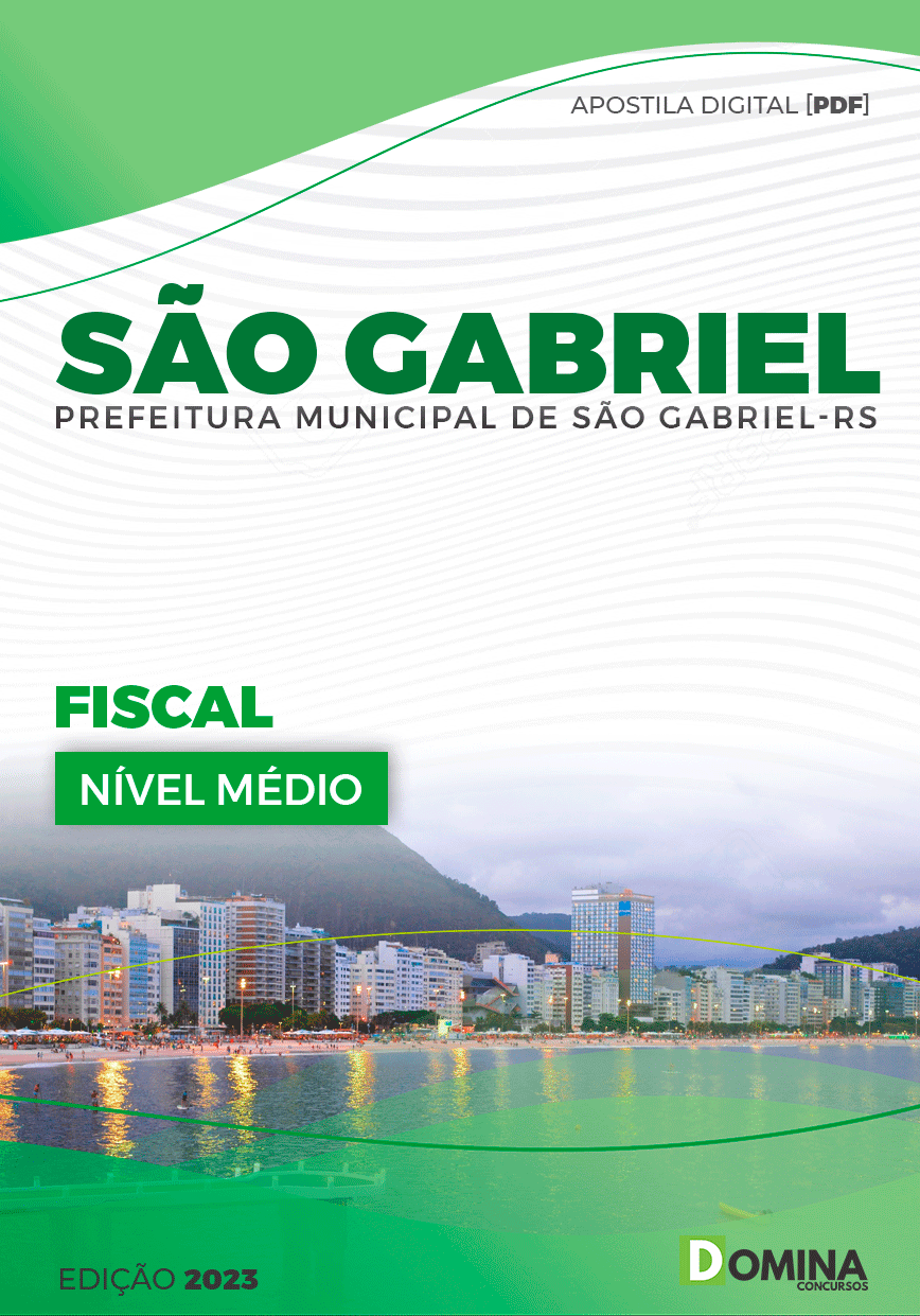 Apostila Pref São Gabriel RS 2023 Fiscal