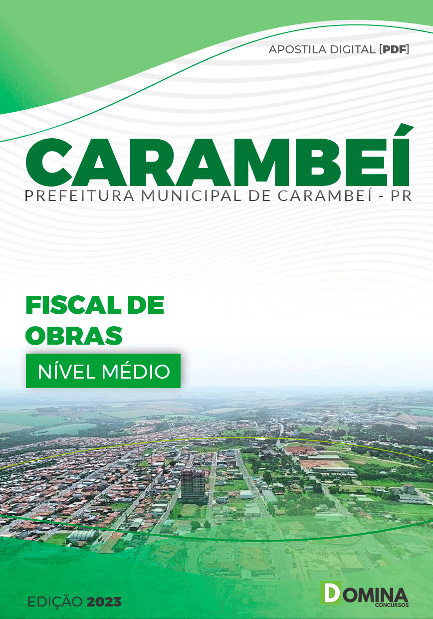 Apostila Pref Carambeí PR 2023 Fiscal de Obras