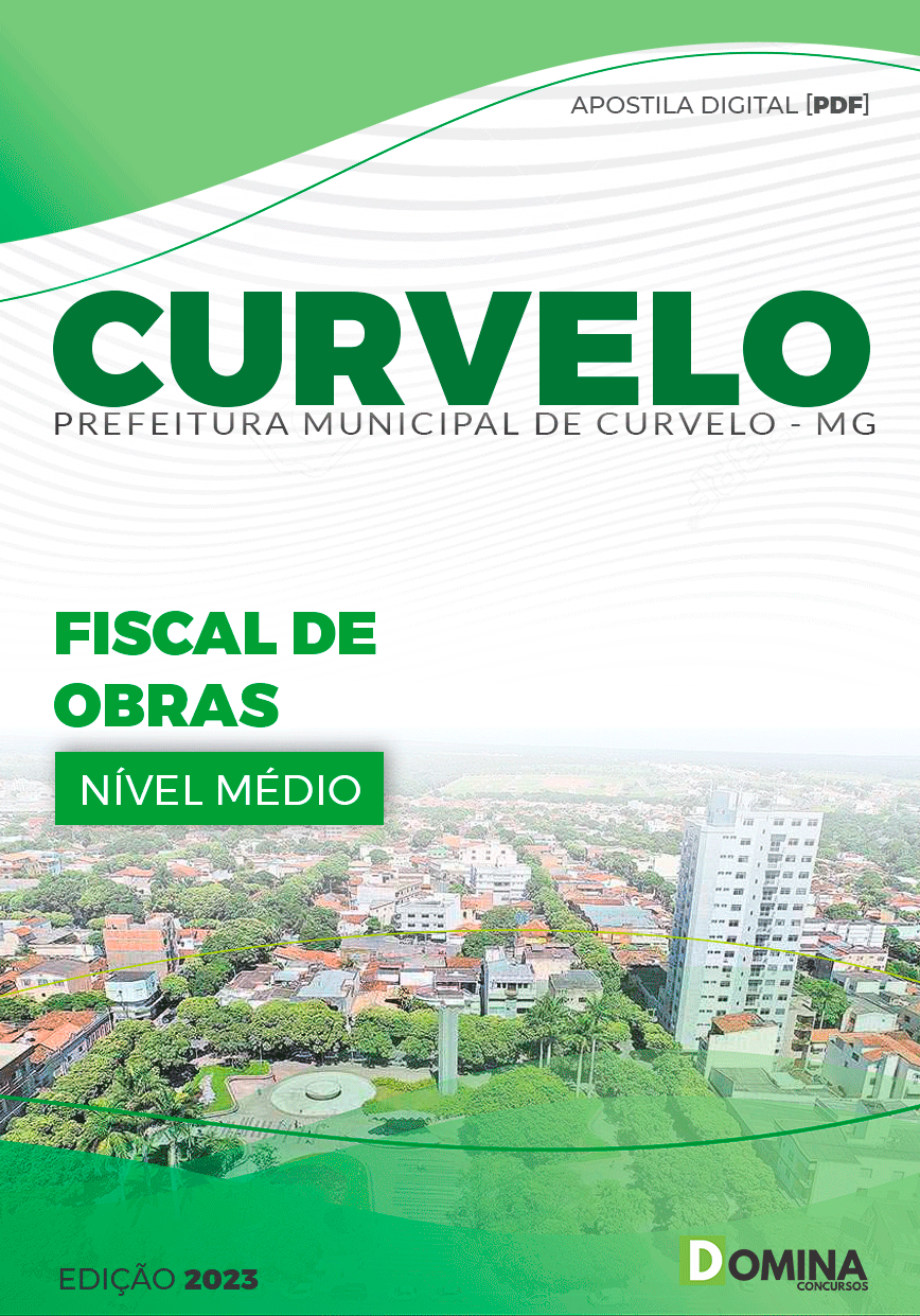 Apostila Concurso Pref Curvelo MG 2024 Fiscal Obras