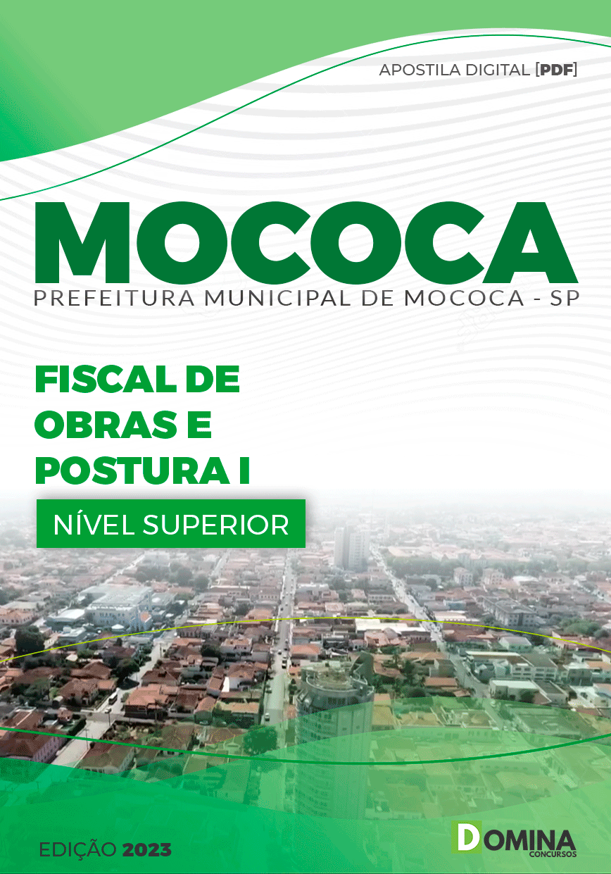 Apostila Pref Mococa SP 2023 Fiscal de Obras e Posturas