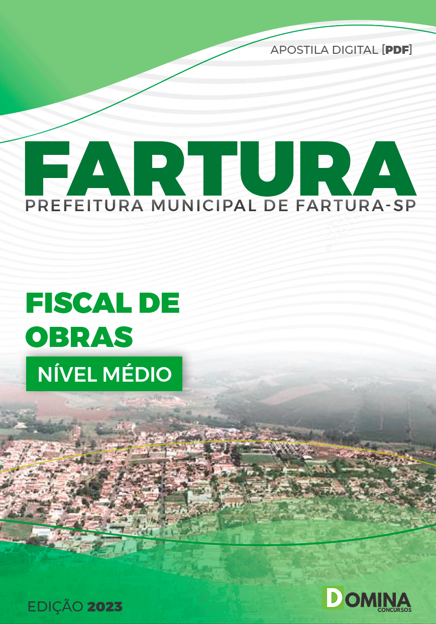 Apostila Concurso Pref Fartura SP 2023 Fiscal Obras