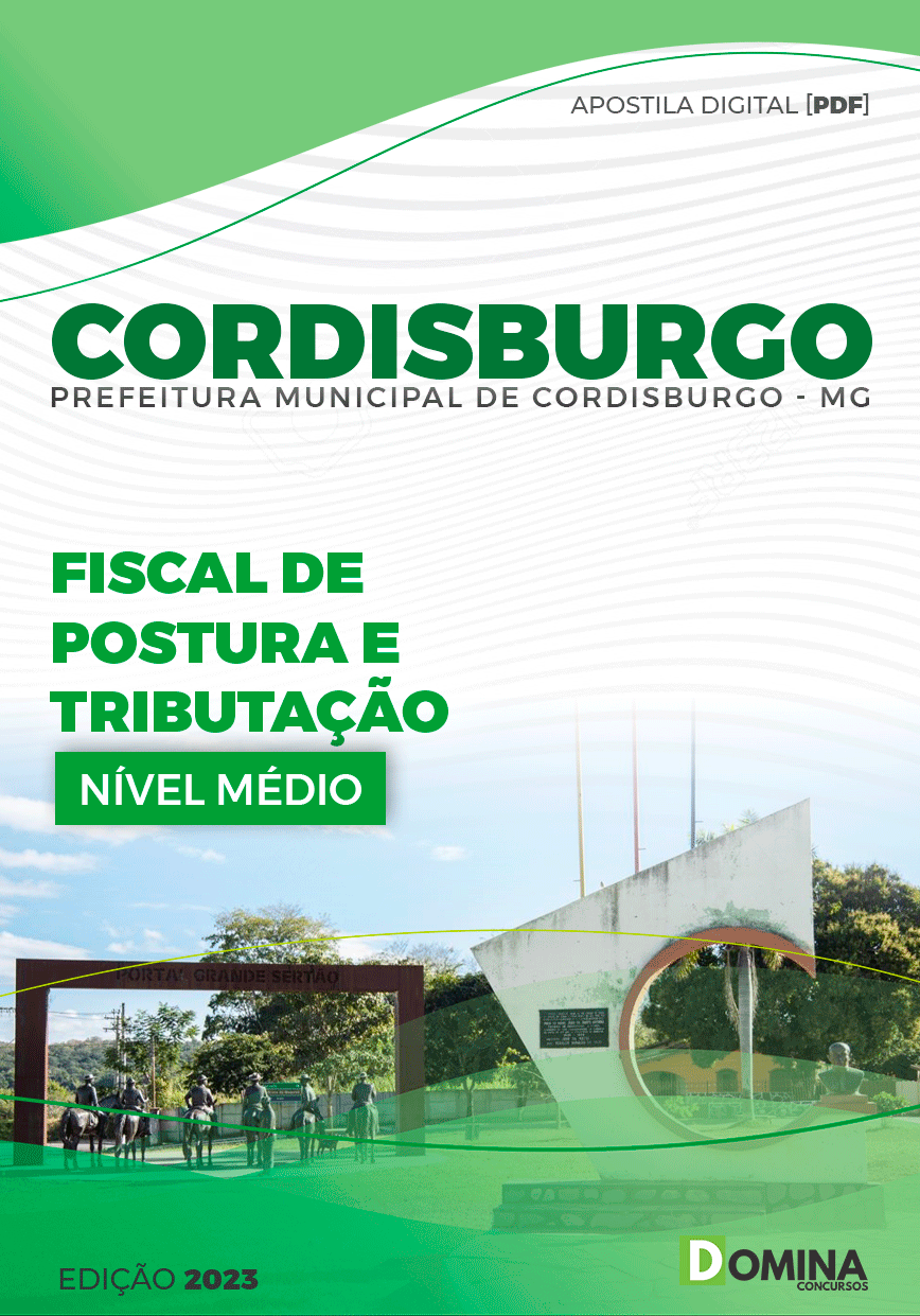 Apostila Pref Cordisburgo MG 2024 Fiscal Postura Tributação