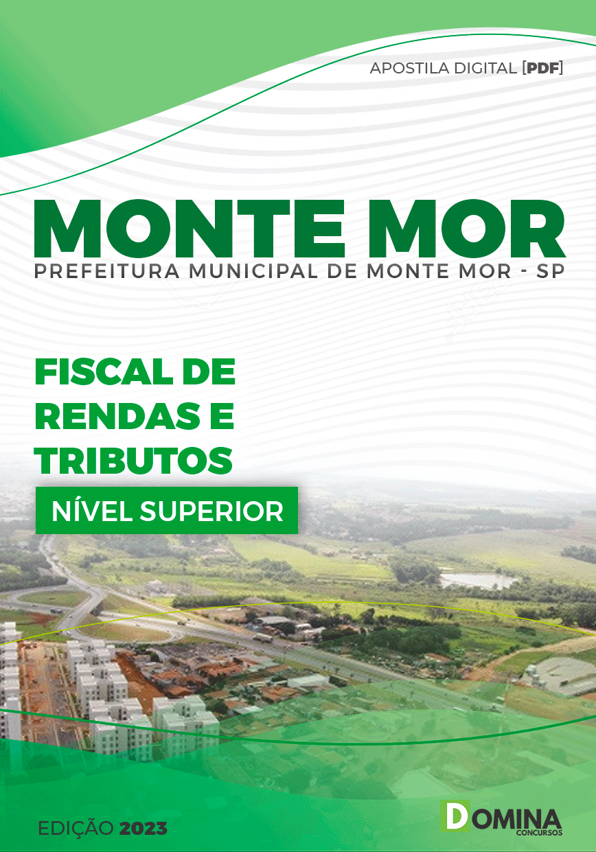 Apostila Pref Monte Mor SP 2023 Fiscal de Rendas e Tributos