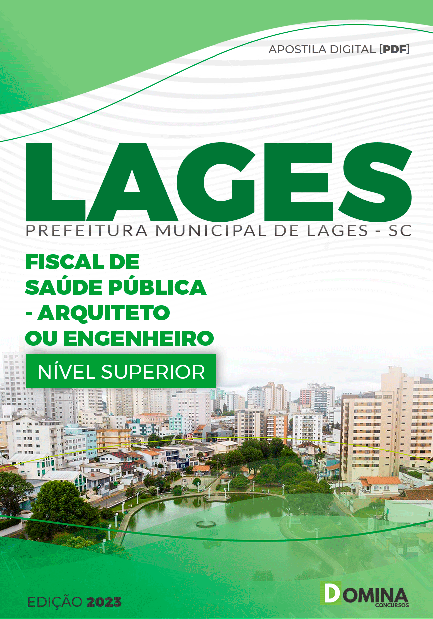 Apostila Pref Lages SC 2023 Fiscal Saúde Pública Arquiteto