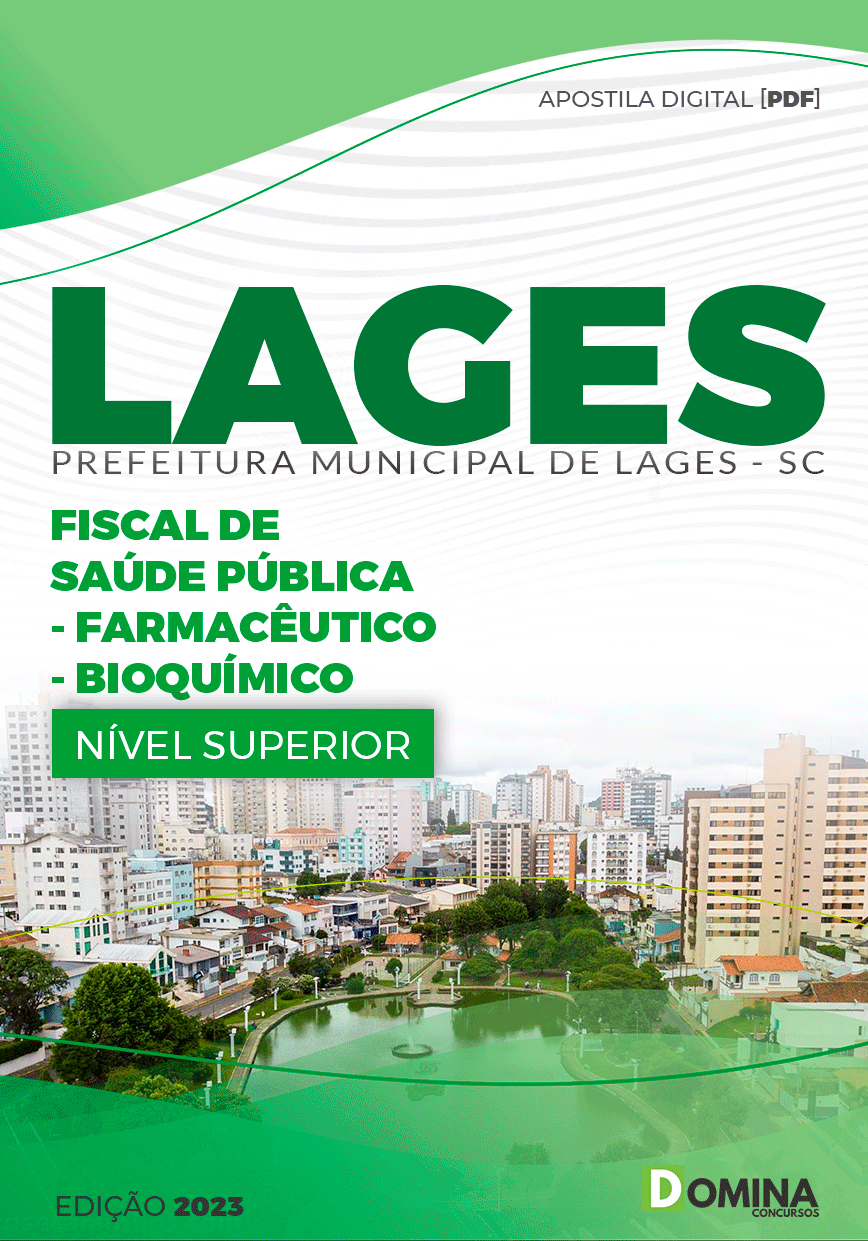 Apostila Pref Lages SC 2023 Fiscal Saúde Pública Farmacêutico Bioquímico