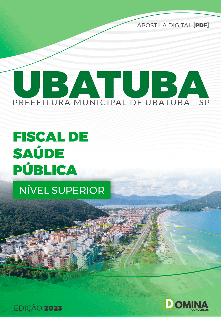 Apostila Concurso Pref Ubatuba SP 2023 Fiscal Saúde Pública