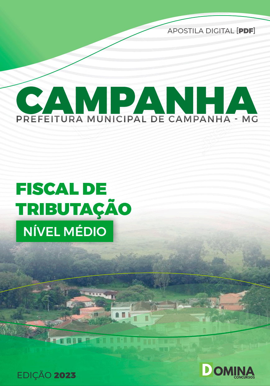 Apostila Concurso Pref Campanha MG 2024 Fiscal Tributos