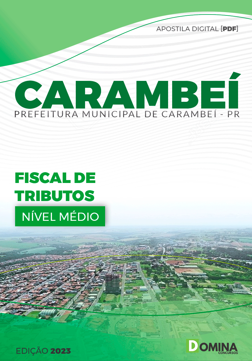 Apostila Pref Carambeí PR 2023 Fiscal de Tributos