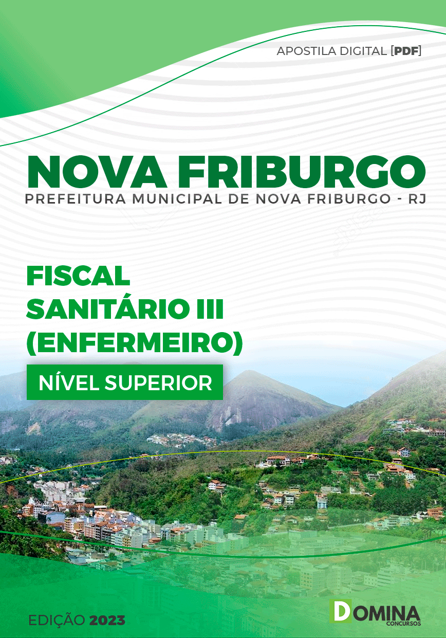 Apostila Pref Nova Friburgo RJ 2023 Fiscal Sanitário III Enfermeiro