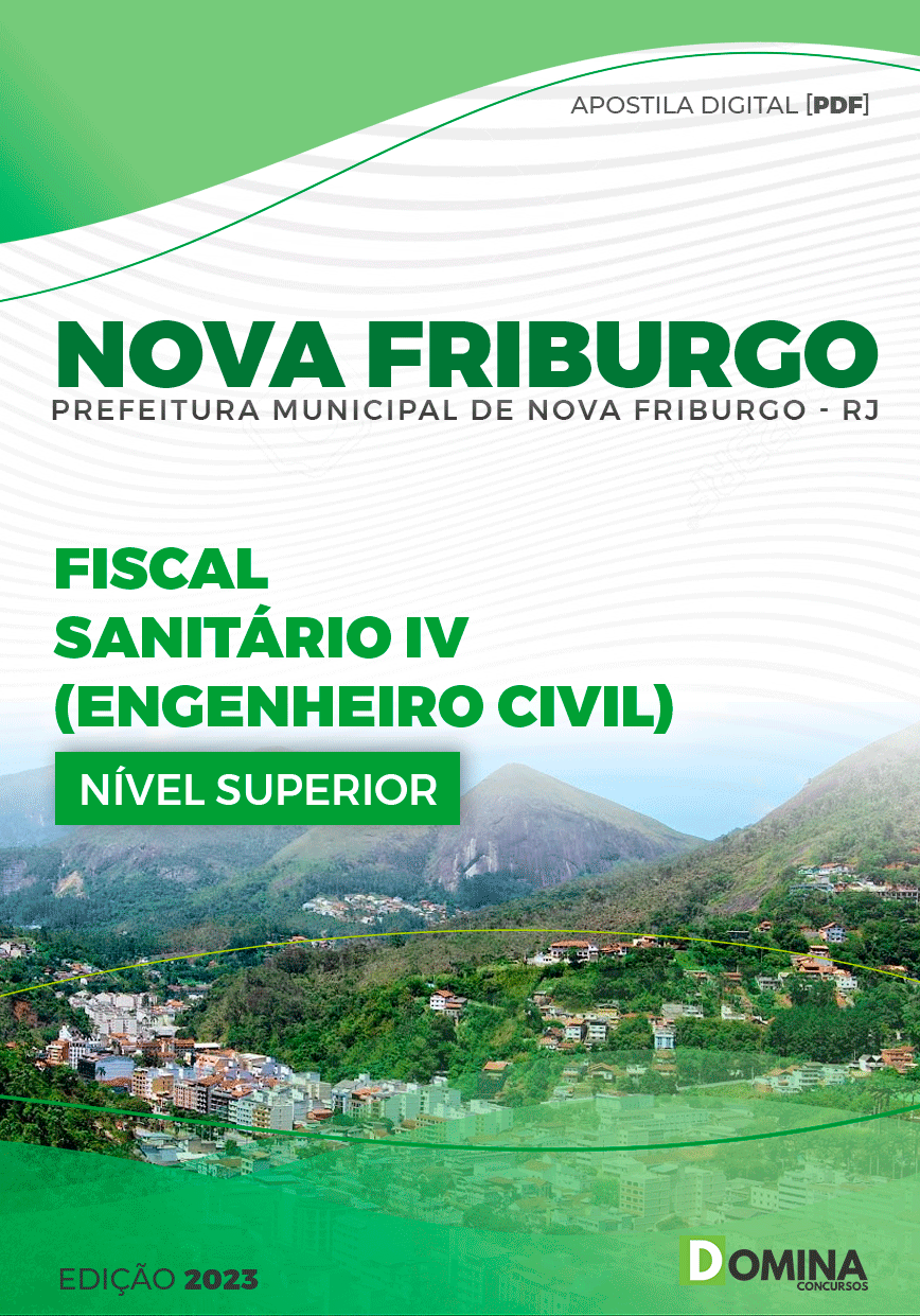 Apostila Pref Nova Friburgo RJ 2023 Fiscal Sanitário IV Engenheiro Civil