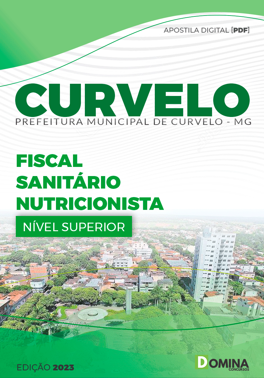 Apostila Pref Curvelo MG 2024 Fiscal Sanitário Nutricionista