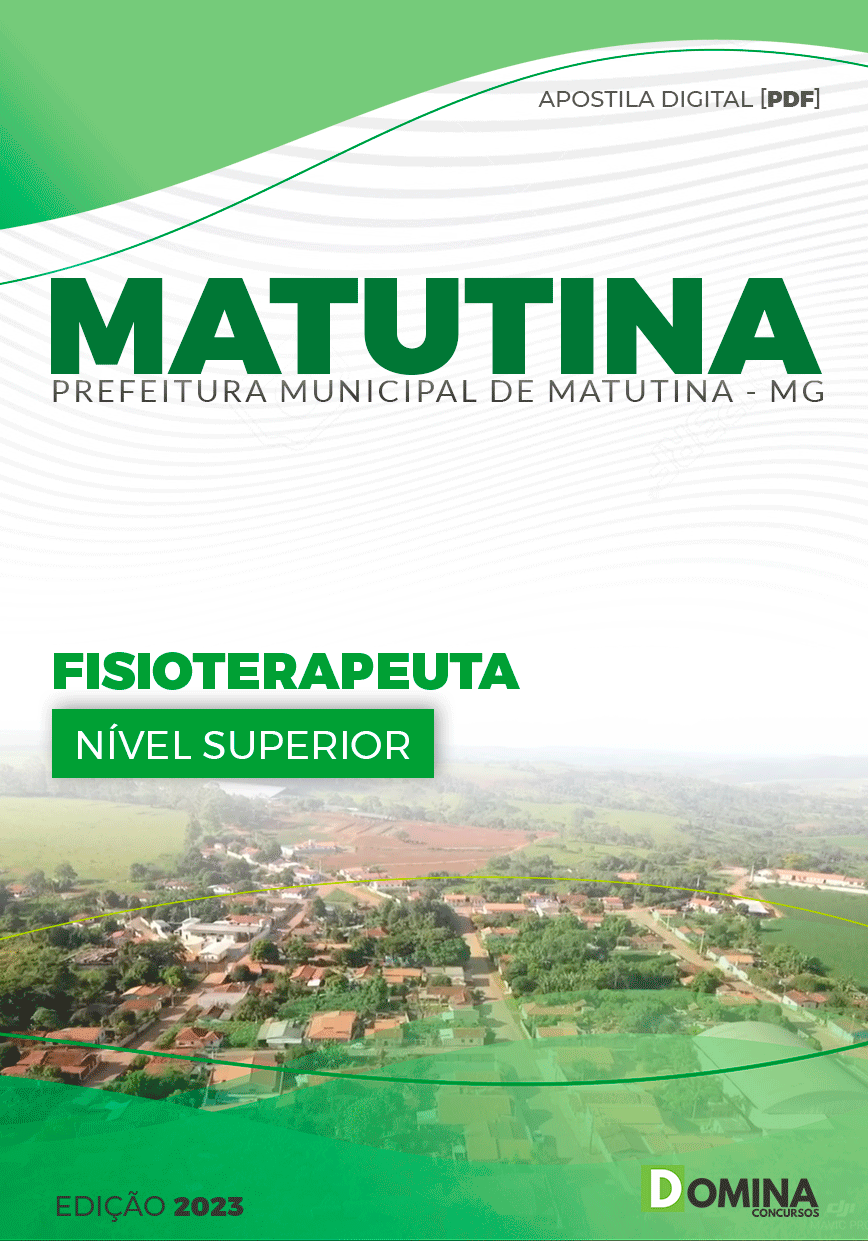 Apostila Concurso Pref Matutina MG 2023 Fisioterapeuta