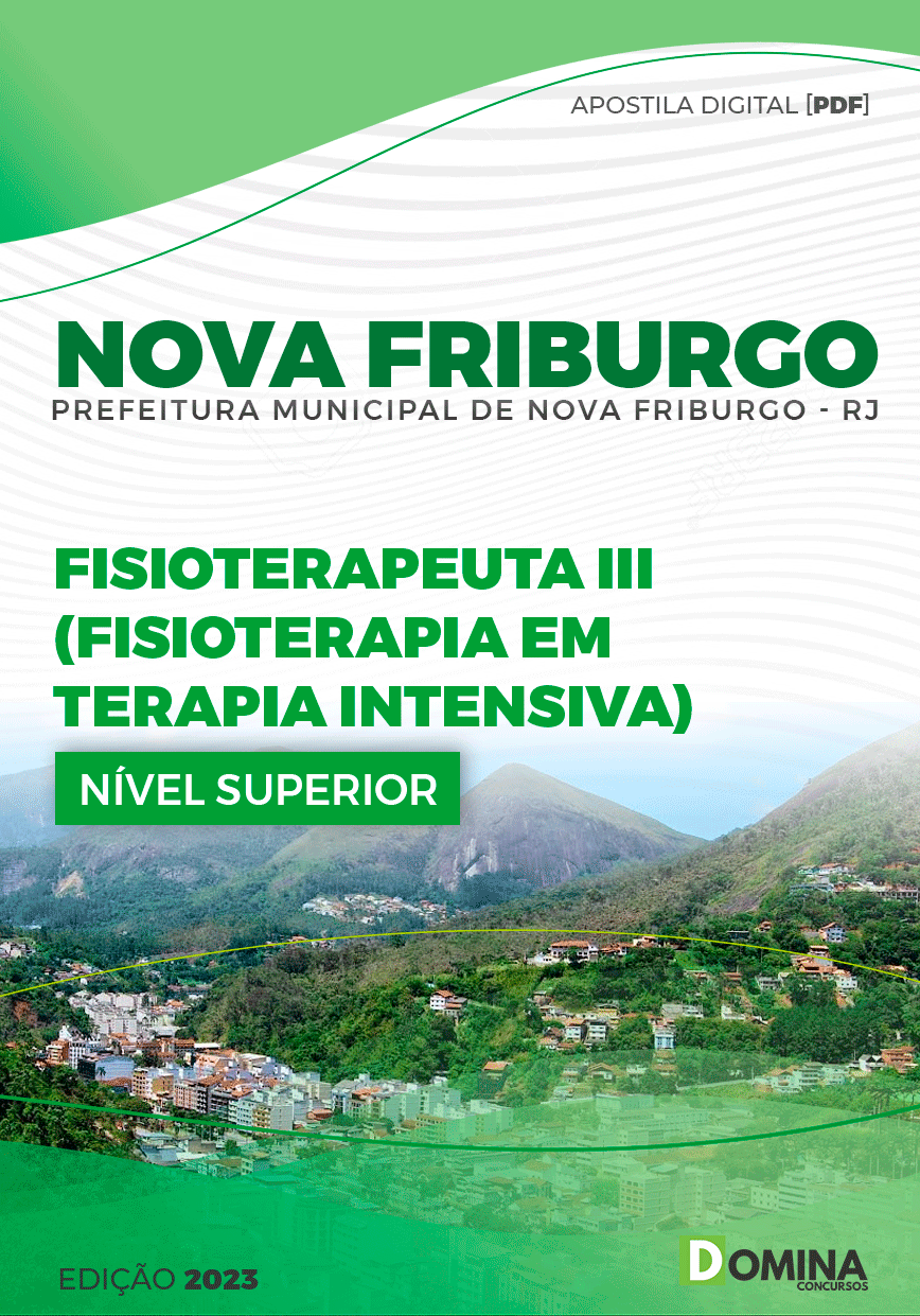 Apostila Pref Nova Friburgo RJ 2023 Fisioterapeuta III Terapia Intensiva