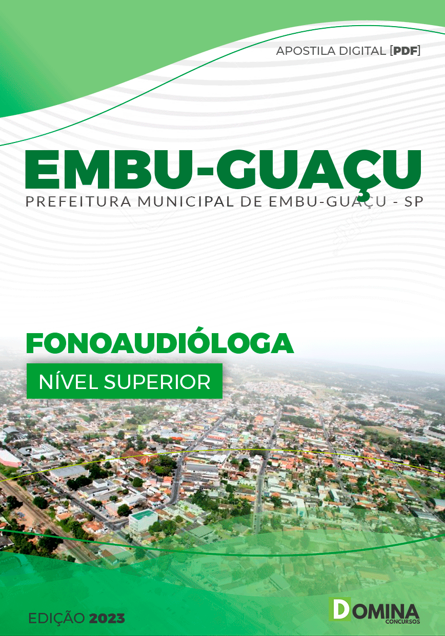 Apostila Pref Embu Guaçu SP 2023 Fonoaudiólogo