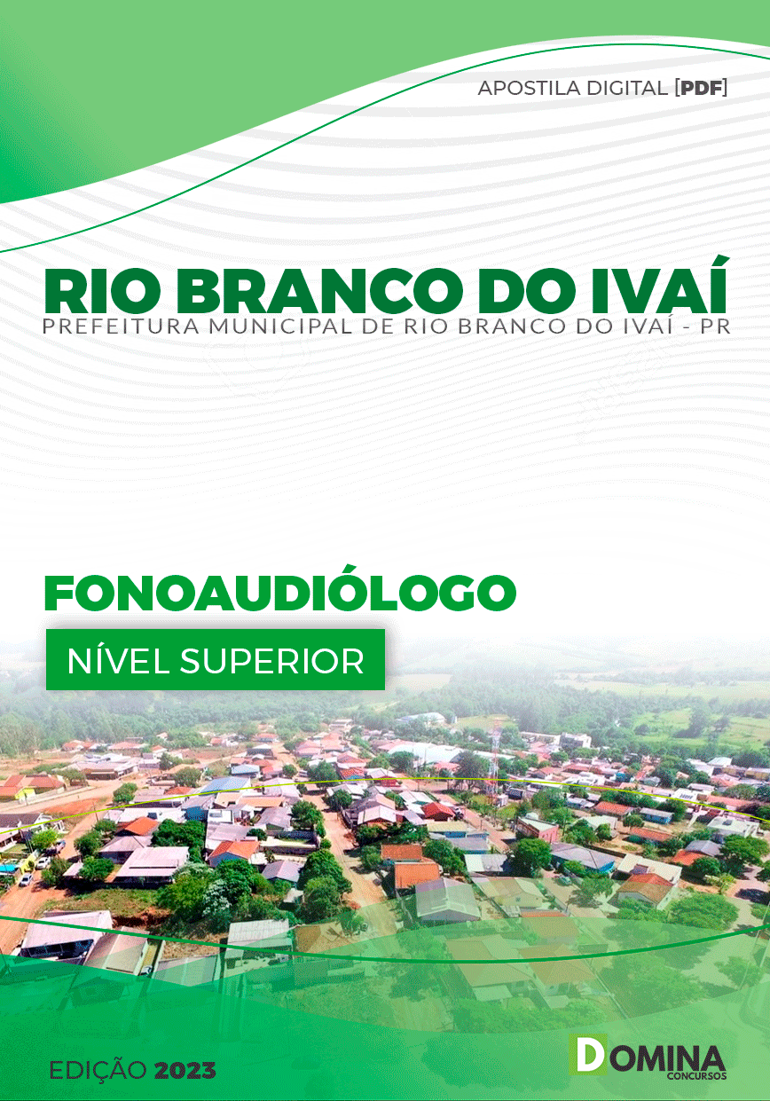 Apostila Pref Rio Branco do Ivaí PR 2023 Fonoaudiólogo