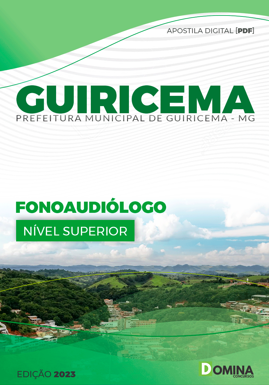 Apostila Pref Guiricema MG 2024 Fonoaudiólogo