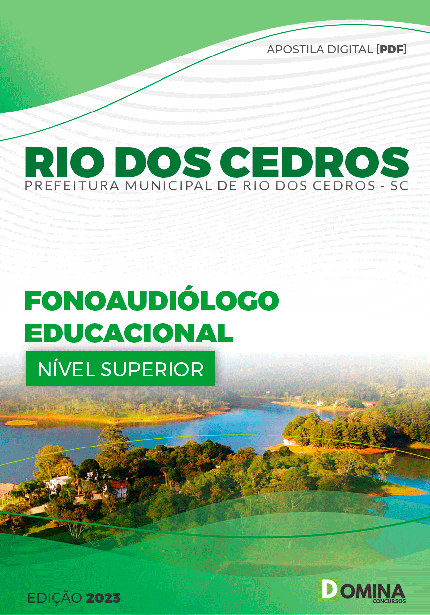 Apostila Pref Rio dos Cedros SC 2023 Fonoaudiólogo Educacional