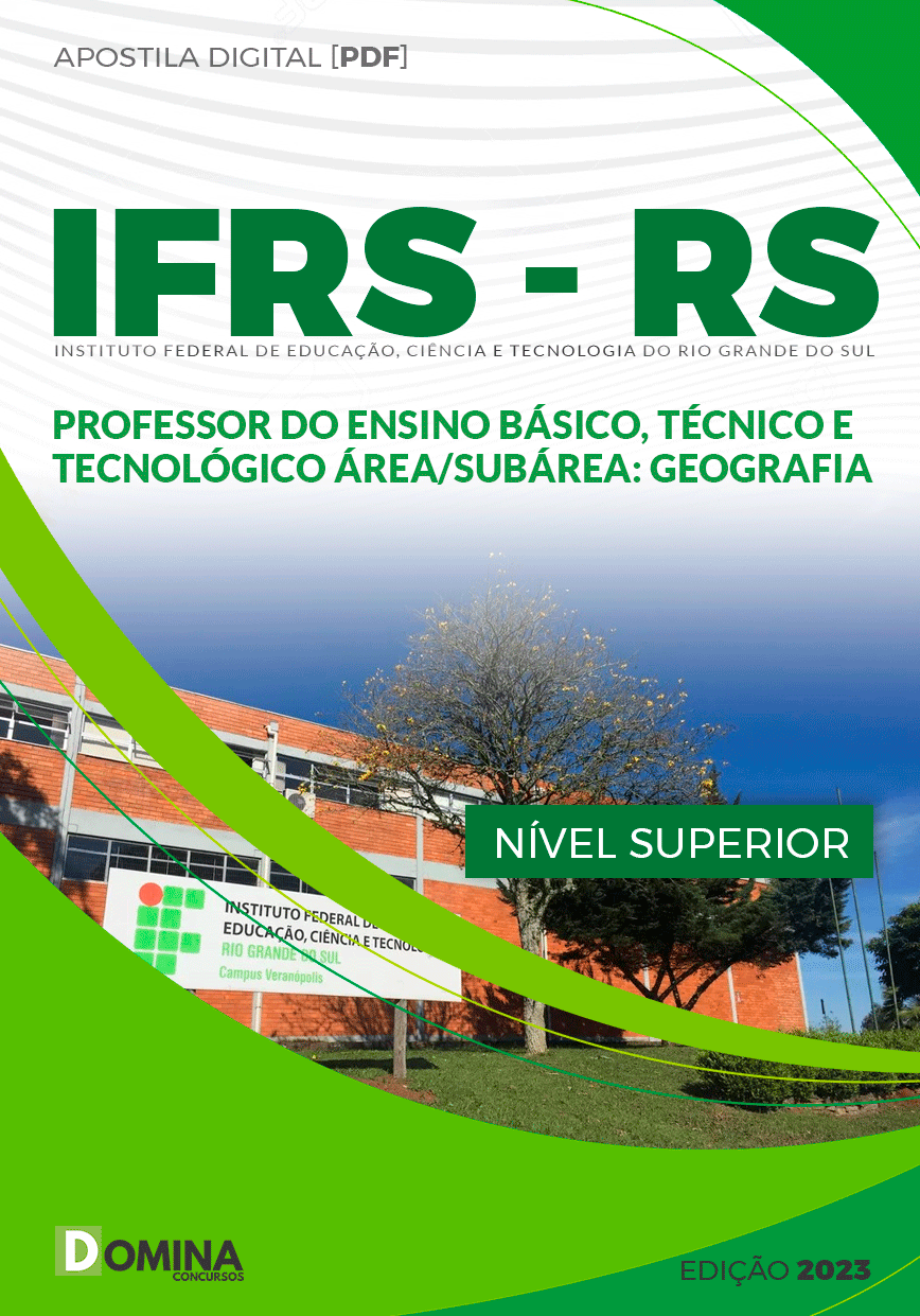 Apostila Concurso IFRS RS 2023 Professor Geografia