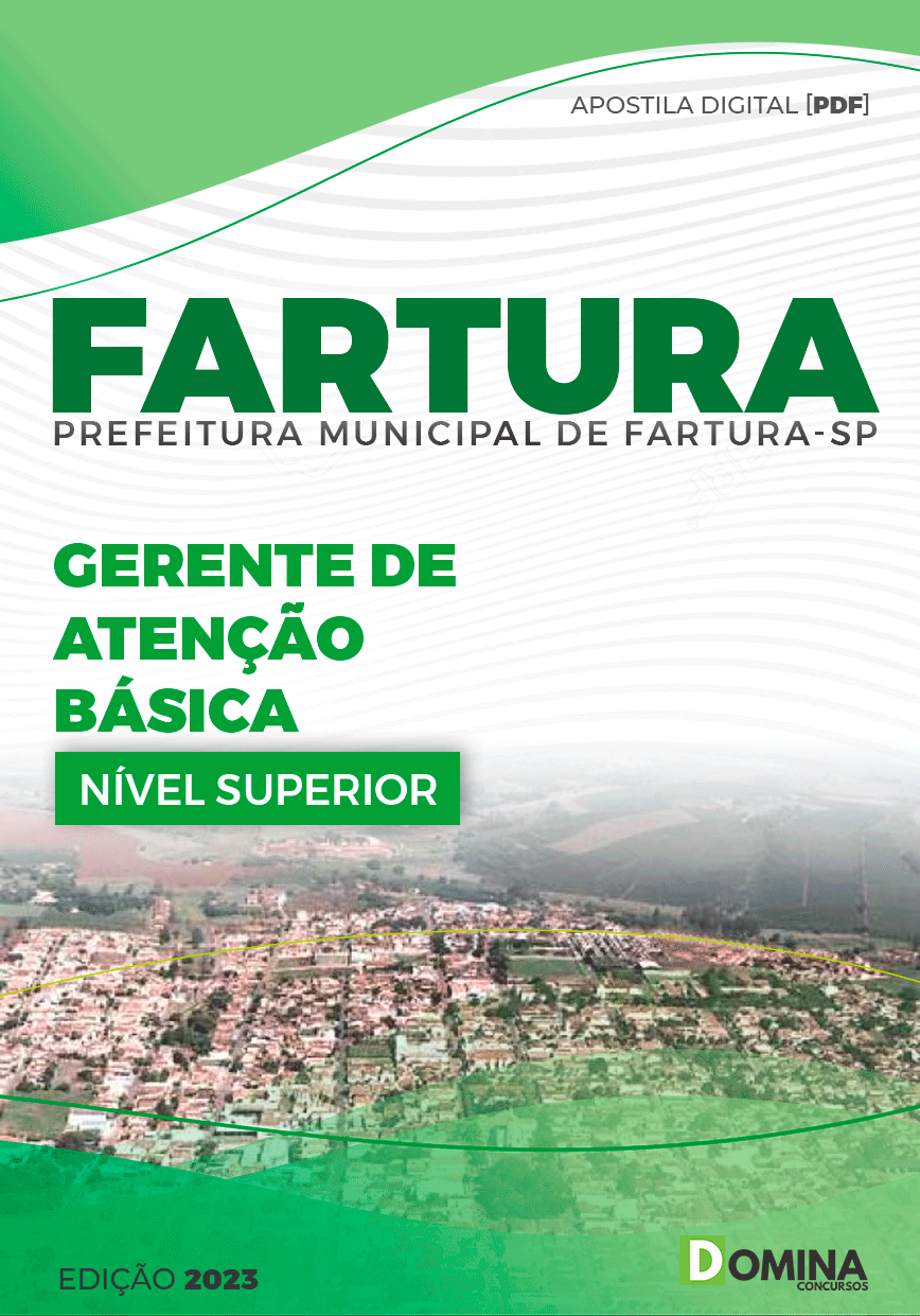 Apostila Concurso Pref Fartura SP 2023 Gerente Atenção Básica