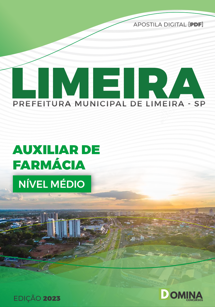 Apostila Concurso Pref Limeira SP 2023 Auxiliar Farmácia