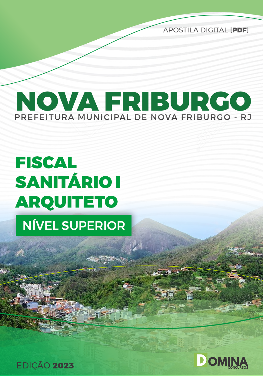 Apostila Pref Nova Friburgo RJ 2023 Fiscal Sanitário I Arquiteto
