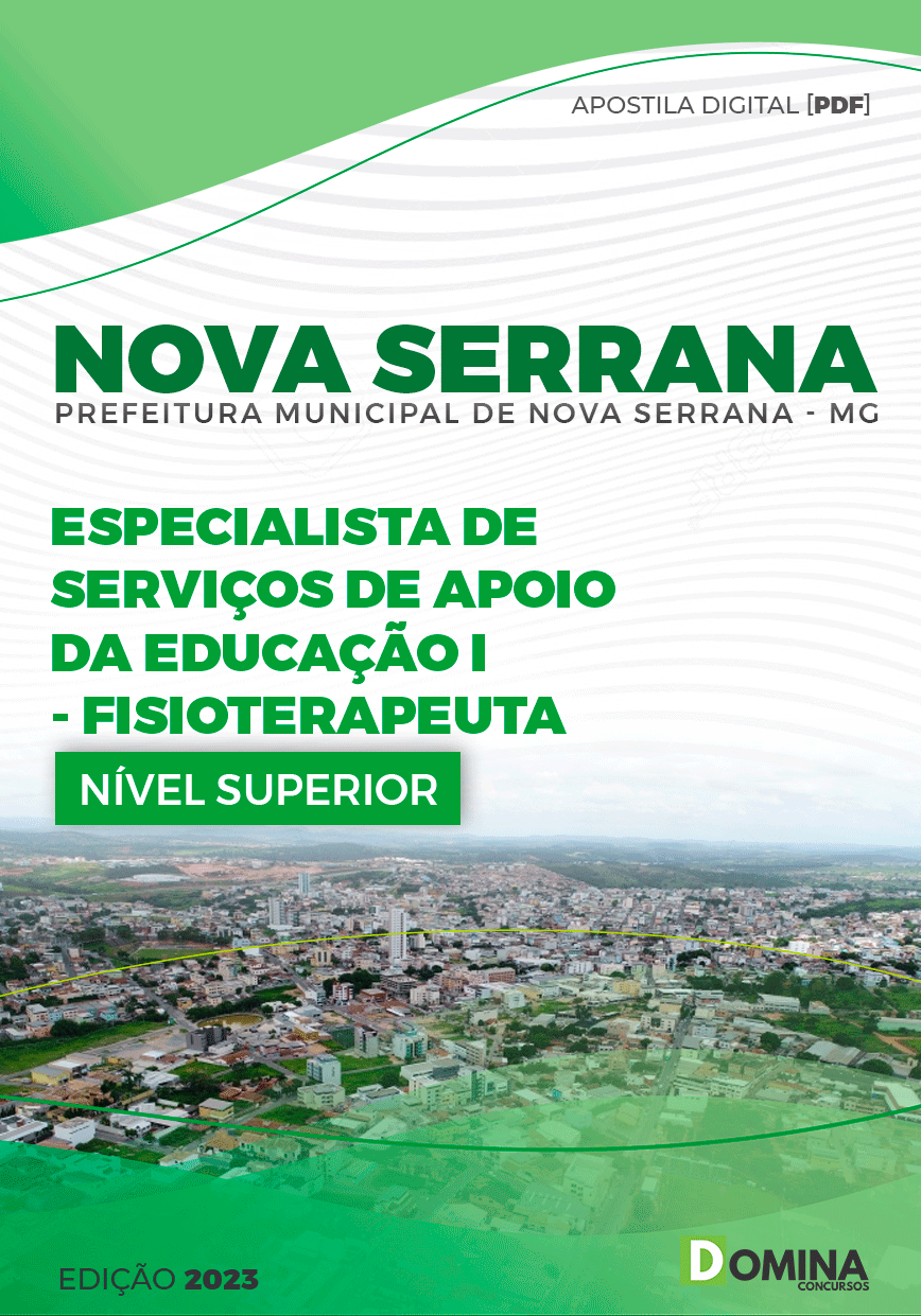 Apostila Pref Nova Serrana MG 2024 Especialista Apoio Fisioterapeuta