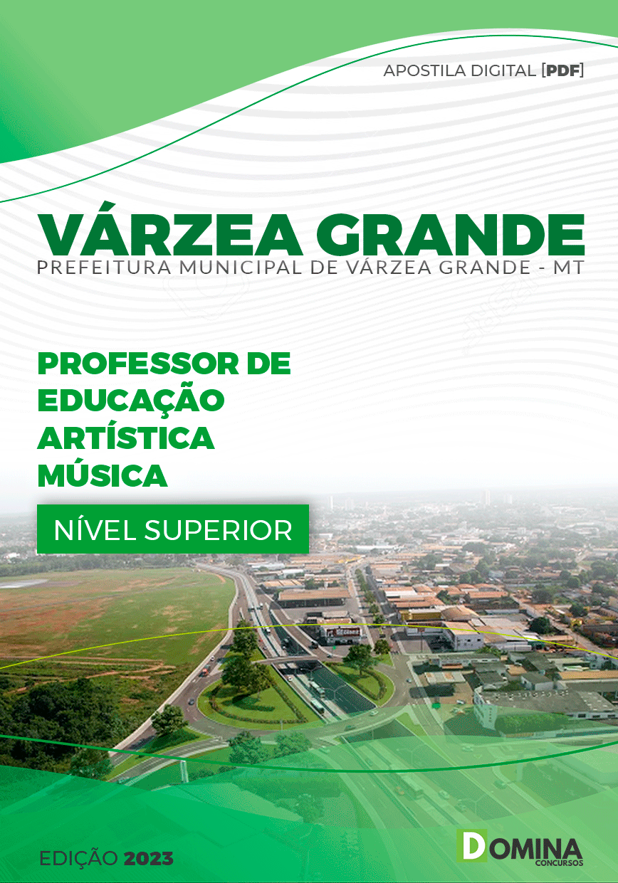 Apostila Pref Várzea Grande MT 2023 Professor Educação Artística Música