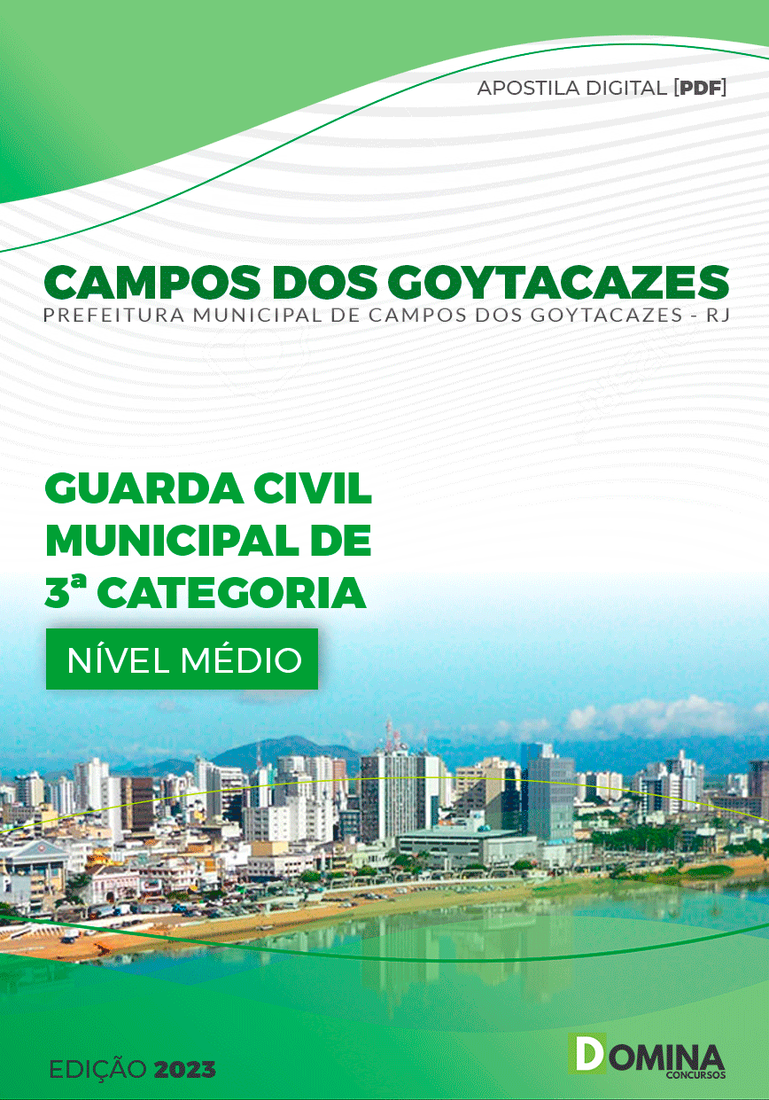 Apostila Pref Campos dos Goytacazes RJ 2023 Guarda Municipal