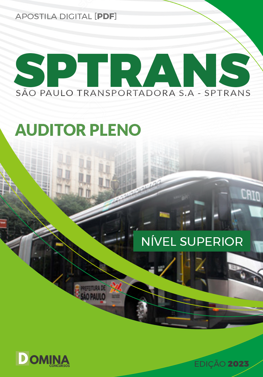 Apostila Concurso SPTras SP 2024 Auditor Pleno