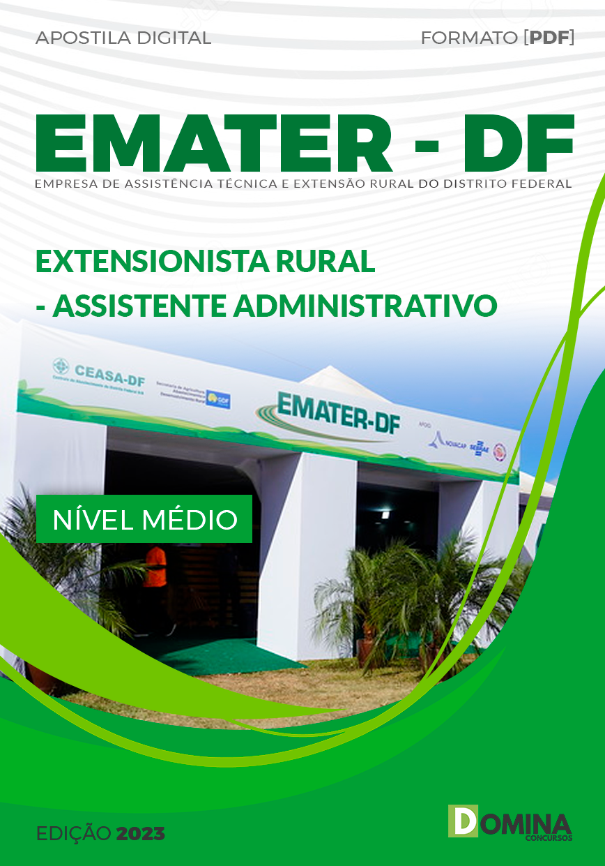 Apostila EMATER DF 2024 Extensionista Rural Assistente Administrativo