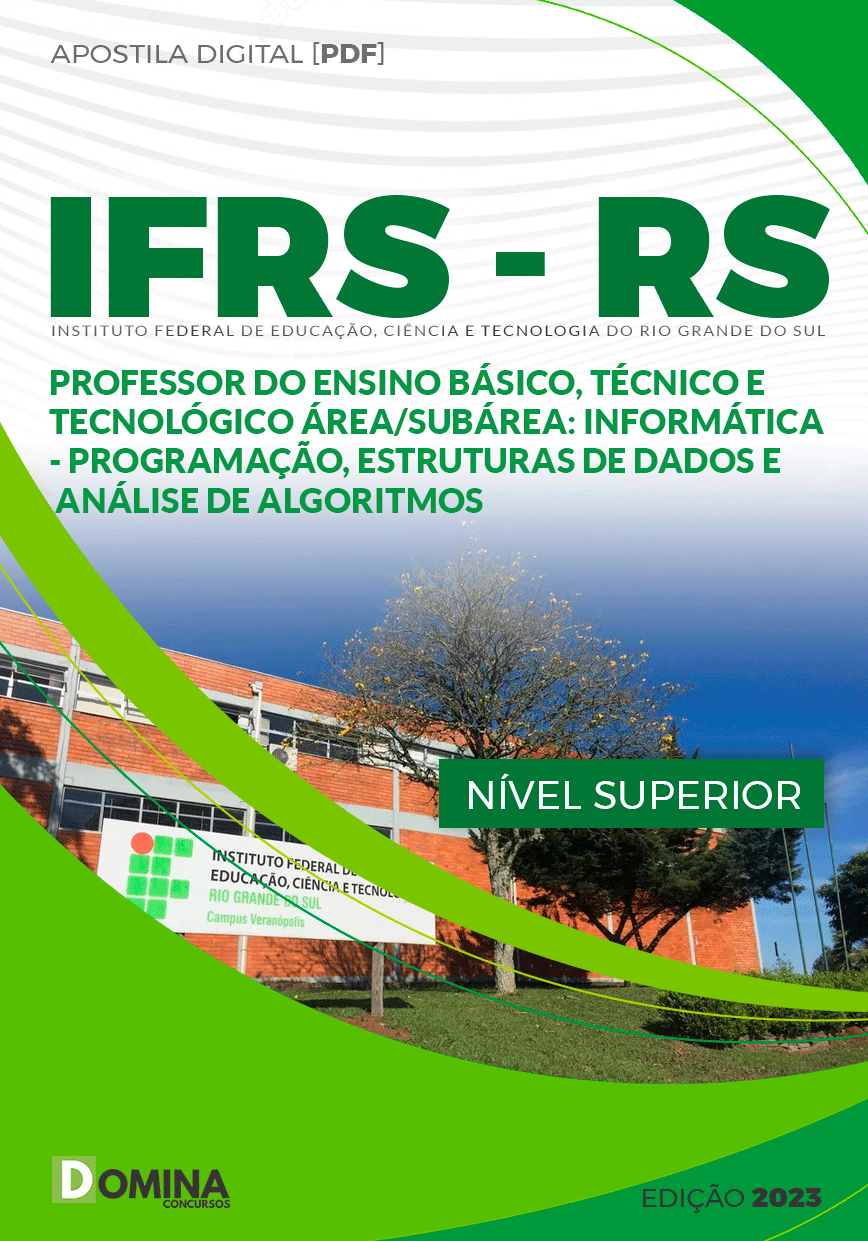 Apostila IFRS RS 2023 Professor Informática Programação Análise Algoritmos