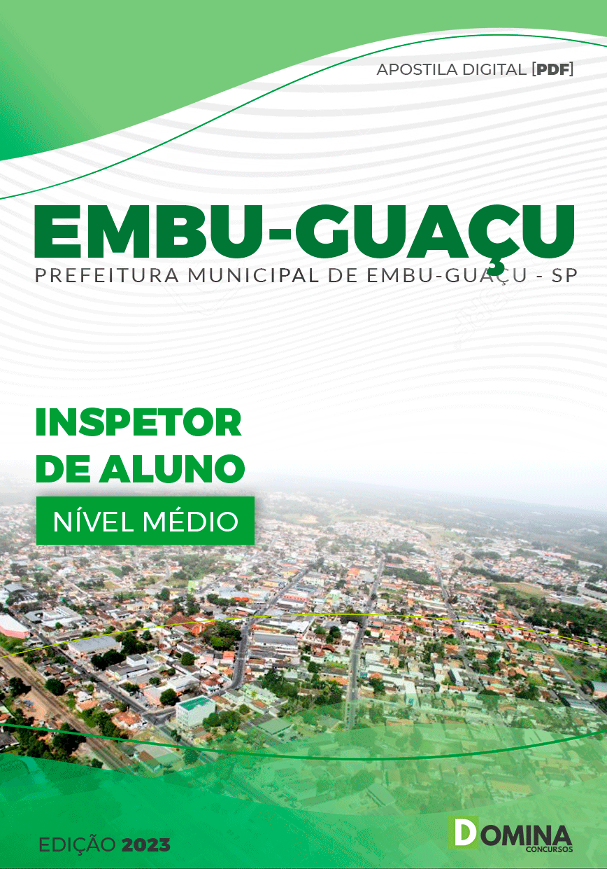 Apostila Concurso Pref Embu Guaçu SP 2023 Inspetor Alunos