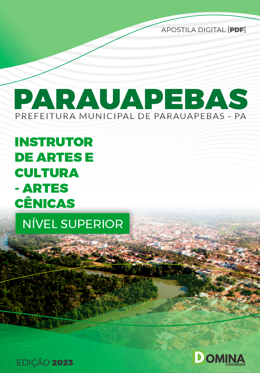 Apostila Pref Parauapebas PA 2023 Instrutor Artes Cultura Ciências